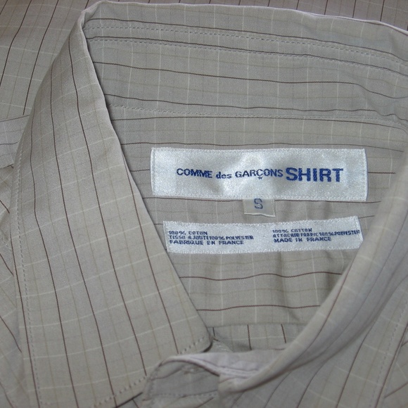 COMME des GARCONS Quilted & Check Button Shirt S - Picture 5 of 5